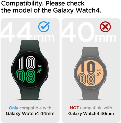 Spigen Liquid Air Samsung Galaxy Watch 4 44MM Hoesje Zwart afbeelding 5
