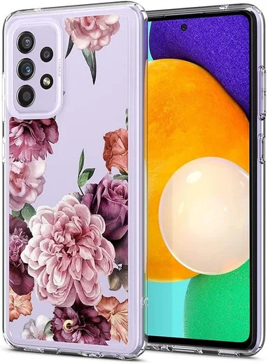 Spigen Ciel by Cyrill Cecile Samsung A52 / A52S Hoesje Rose Floral afbeelding 1