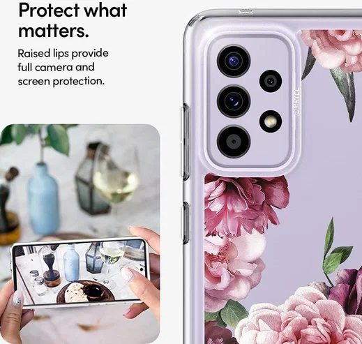 Spigen Ciel by Cyrill Cecile Samsung A52 / A52S Hoesje Rose Floral afbeelding 6