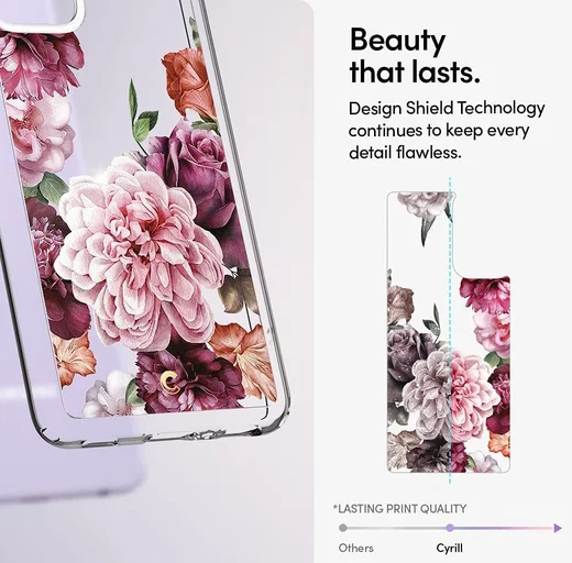 Spigen Ciel by Cyrill Cecile Samsung A52 / A52S Hoesje Rose Floral afbeelding 2