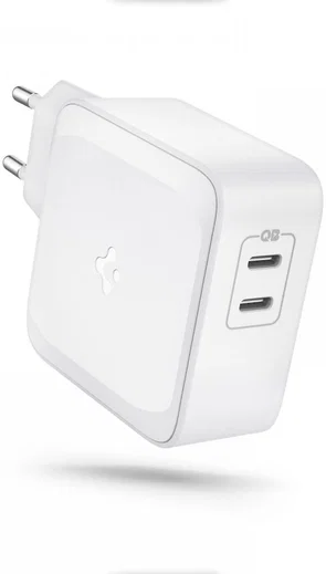 Spigen PE2007EU 65W USB-C Snellader met PD en Quick Charge 3.0 Wit afbeelding 2