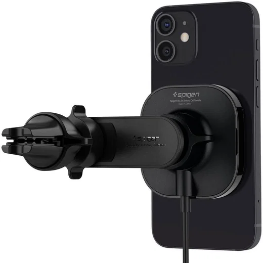 Spigen OneTap Ventilatierooster MagSafe Telefoonhouder Auto 7.5W Zwart afbeelding 15