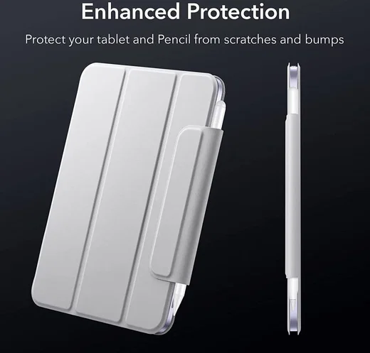 ESR Rebound Magnetic Apple iPad Mini 6 Hoes Tri-Fold Grijs afbeelding 6