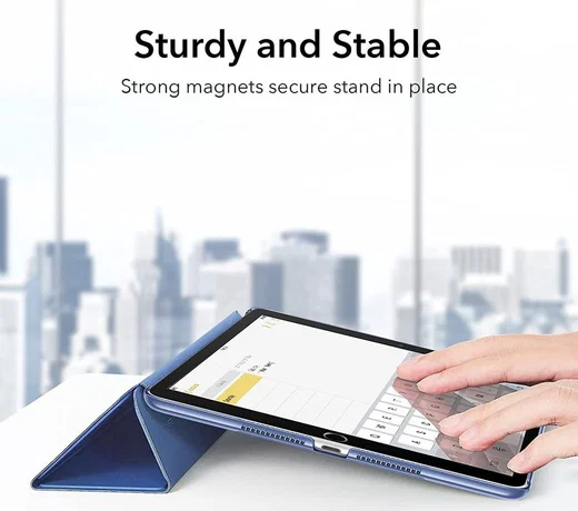 ESR Ascend Apple iPad 10.2 (2019/2020/2021) Hoes Tri-Fold Blauw afbeelding 6