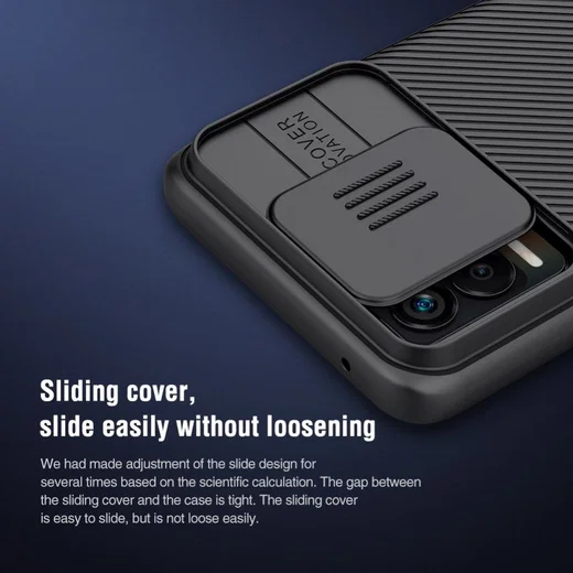 Nillkin CamShield Realme 8 4G Hoesje Camera Slider Back Cover Blauw afbeelding 10