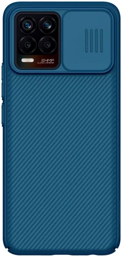 Nillkin CamShield Realme 8 4G Hoesje Camera Slider Back Cover Blauw afbeelding 1