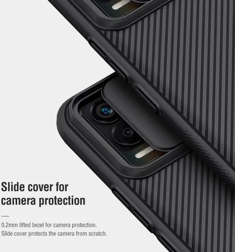 Nillkin CamShield Realme 8 4G Hoesje Camera Slider Back Cover Blauw afbeelding 7
