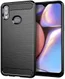 Samsung Galaxy A10s Hoesje Geborsteld TPU Back Cover Zwart afbeelding 1