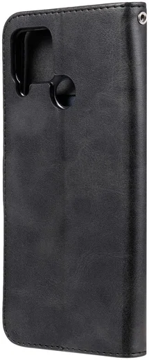 Realme 7i Hoesje Portemonnee Book Case met Zipper Zwart afbeelding 10