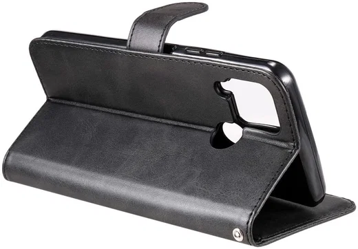 Realme 7i Hoesje Portemonnee Book Case met Zipper Zwart afbeelding 11