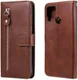 Realme 7i Hoesje Portemonnee Book Case met Zipper Bruin afbeelding 8