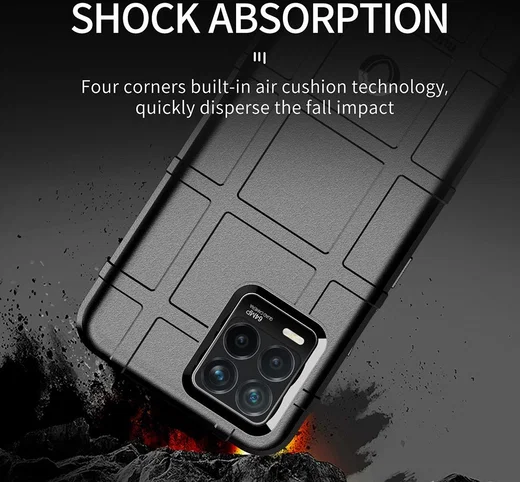 Realme 8 4G Hoesje Shock Proof Rugged Shield Back Cover Groen afbeelding 2
