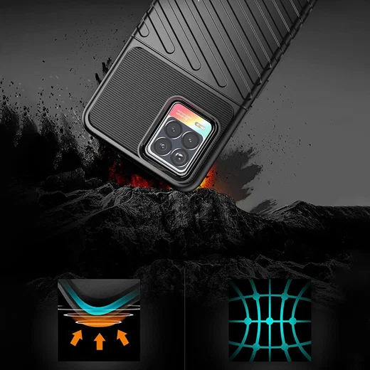 Realme 8 4G Hoesje TPU Thunder Design Back Cover Groen afbeelding 4