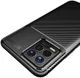 Realme 8 4G Hoesje Siliconen Carbon TPU Back Cover Zwart afbeelding 4