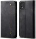 Realme C21 / C11 Hoesje Jeans Book Case Zwart afbeelding 5