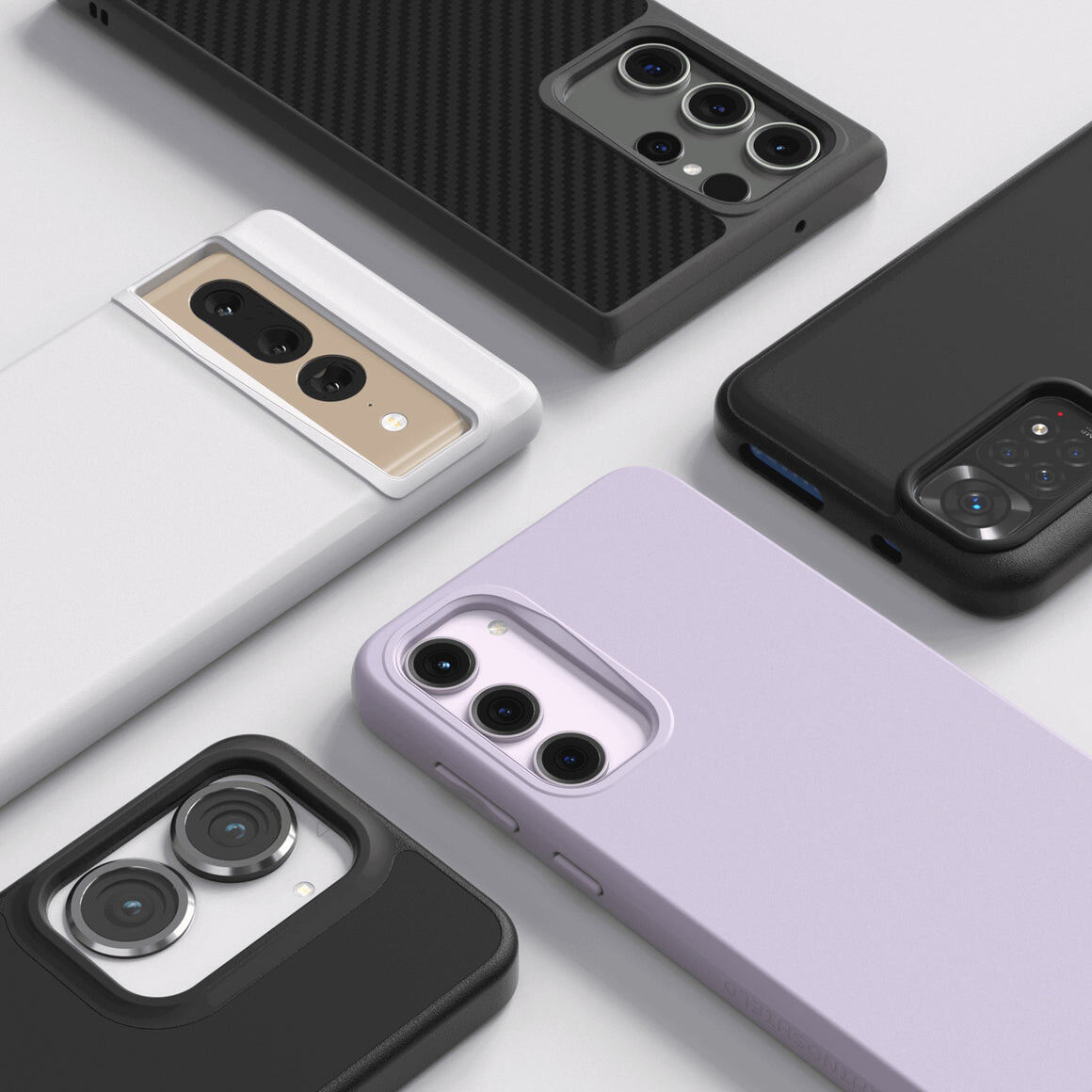 RhinoShield SolidSuit OnePlus 9 Pro Hoesje Back Cover Carbon Fiber afbeelding 2