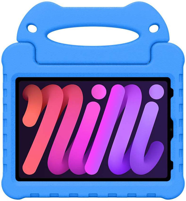 Apple iPad Mini 7/6 Kinder Tablethoes met Handvat Blauw afbeelding 1