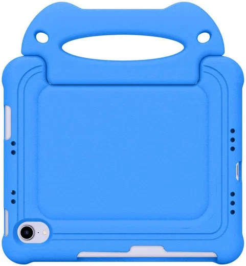 Apple iPad Mini 7/6 Kinder Tablethoes met Handvat Blauw afbeelding 4