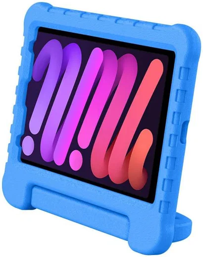 Apple iPad Mini 7/6 Kinder Tablethoes met Handvat Blauw afbeelding 6