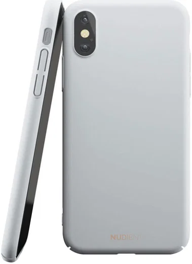 Nudient Thin Case V2 Apple iPhone X/XS Hoesje Back Cover Grijs afbeelding 1