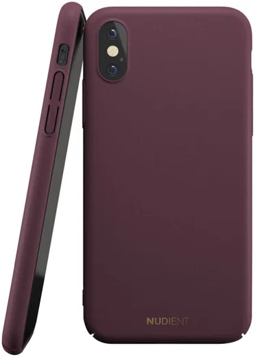 Nudient Thin Case V2 Apple iPhone X/XS Hoesje Back Cover Rood afbeelding 1