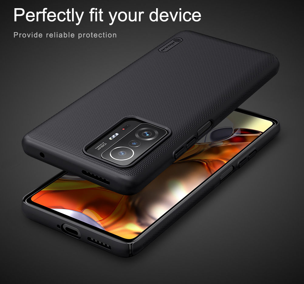 Nillkin Super Frosted Shield Xiaomi 11T/11T Pro Hoesje Backcover Zwart afbeelding 11