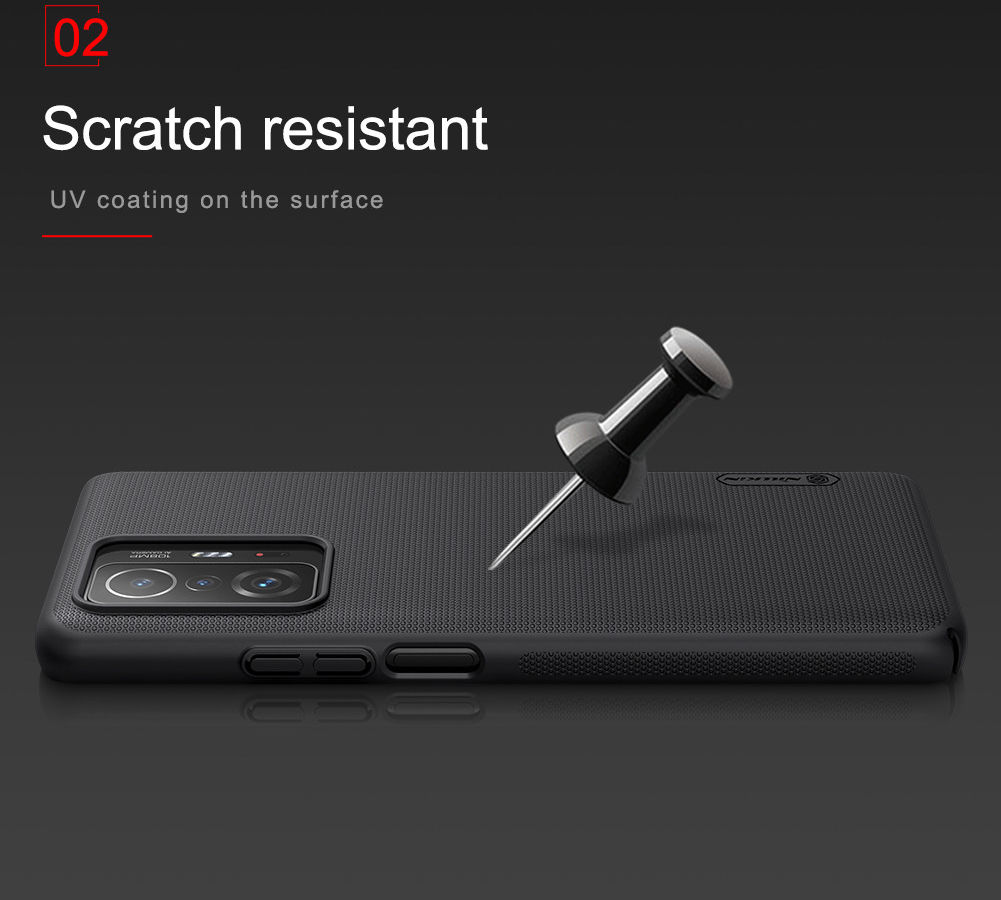 Nillkin Super Frosted Shield Xiaomi 11T/11T Pro Hoesje Backcover Zwart afbeelding 12