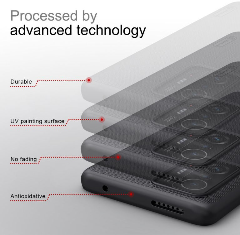 Nillkin Super Frosted Shield Xiaomi 11T/11T Pro Hoesje Backcover Zwart afbeelding 5