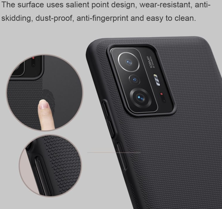 Nillkin Super Frosted Shield Xiaomi 11T/11T Pro Hoesje Backcover Zwart afbeelding 6