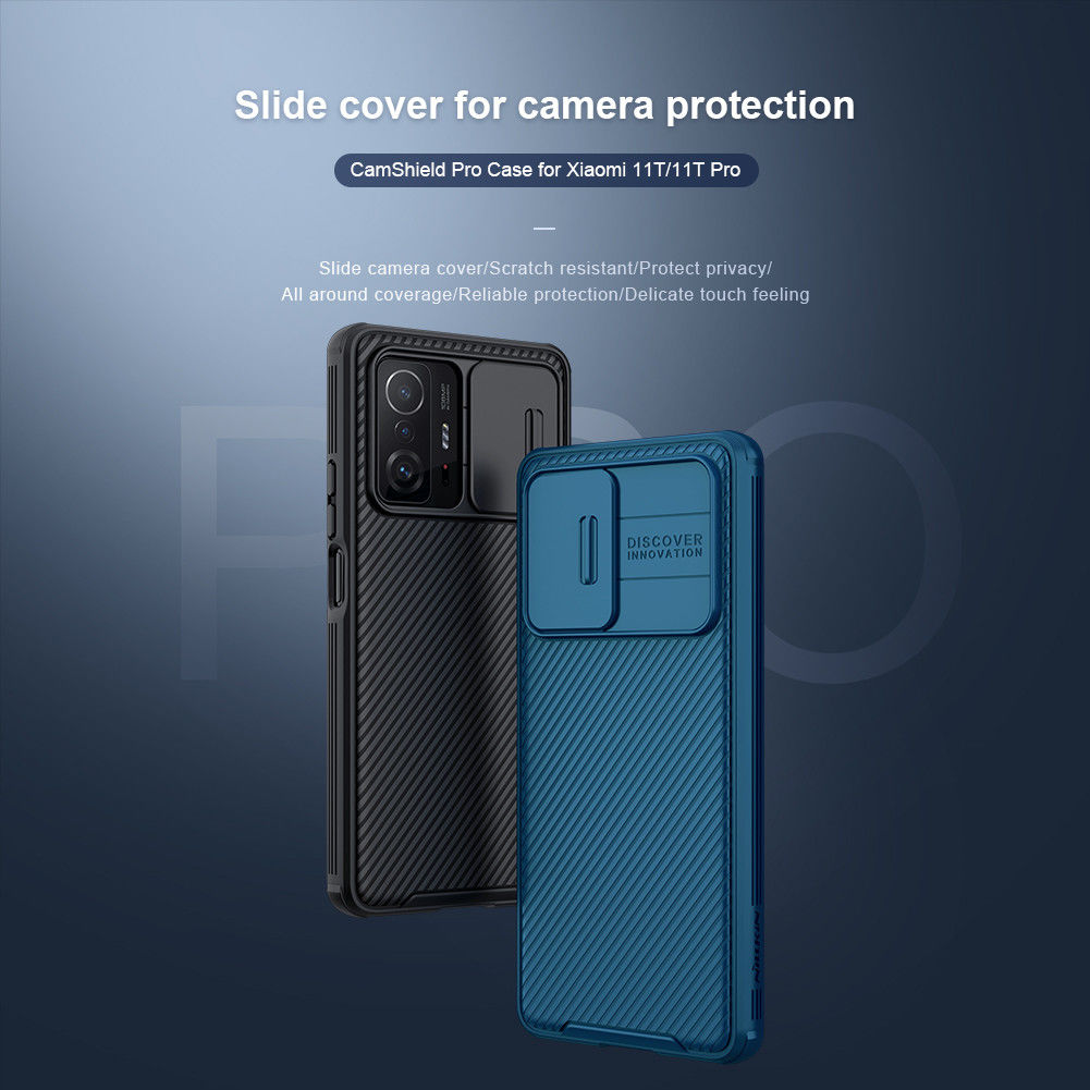 Nillkin CamShield Xiaomi 11T / 11T Pro Hoesje met Camera Slider Zwart afbeelding 8
