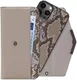 Mobilize Velvet Clutch Apple iPhone 13 Pro Hoesje Beige Snake afbeelding 1