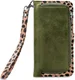 Mobilize Wallet Zipper Samsung Galaxy A22 5G Hoesje Olive Leopard afbeelding 3
