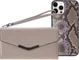 Mobilize Velvet Clutch Apple iPhone 12 / 12 Pro Hoesje Beige Snake afbeelding 4