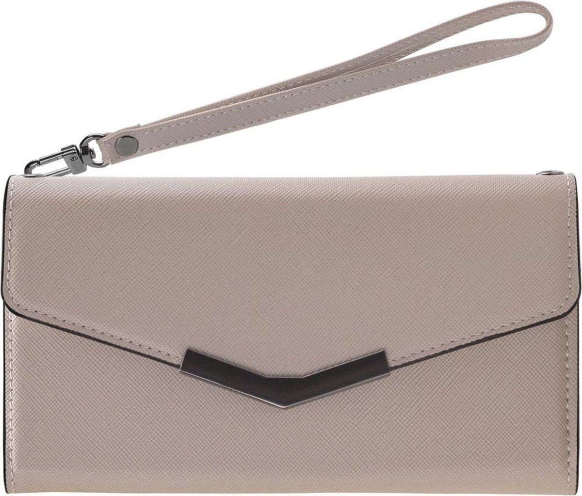 Mobilize Velvet Clutch Apple iPhone 12 / 12 Pro Hoesje Beige Snake afbeelding 8