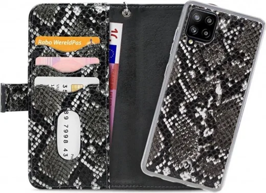 Mobilize Gelly Wallet Zipper Samsung Galaxy A42 Hoesje Black Snake afbeelding 1