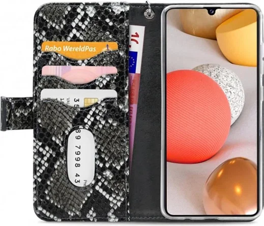 Mobilize Gelly Wallet Zipper Samsung Galaxy A42 Hoesje Black Snake afbeelding 5