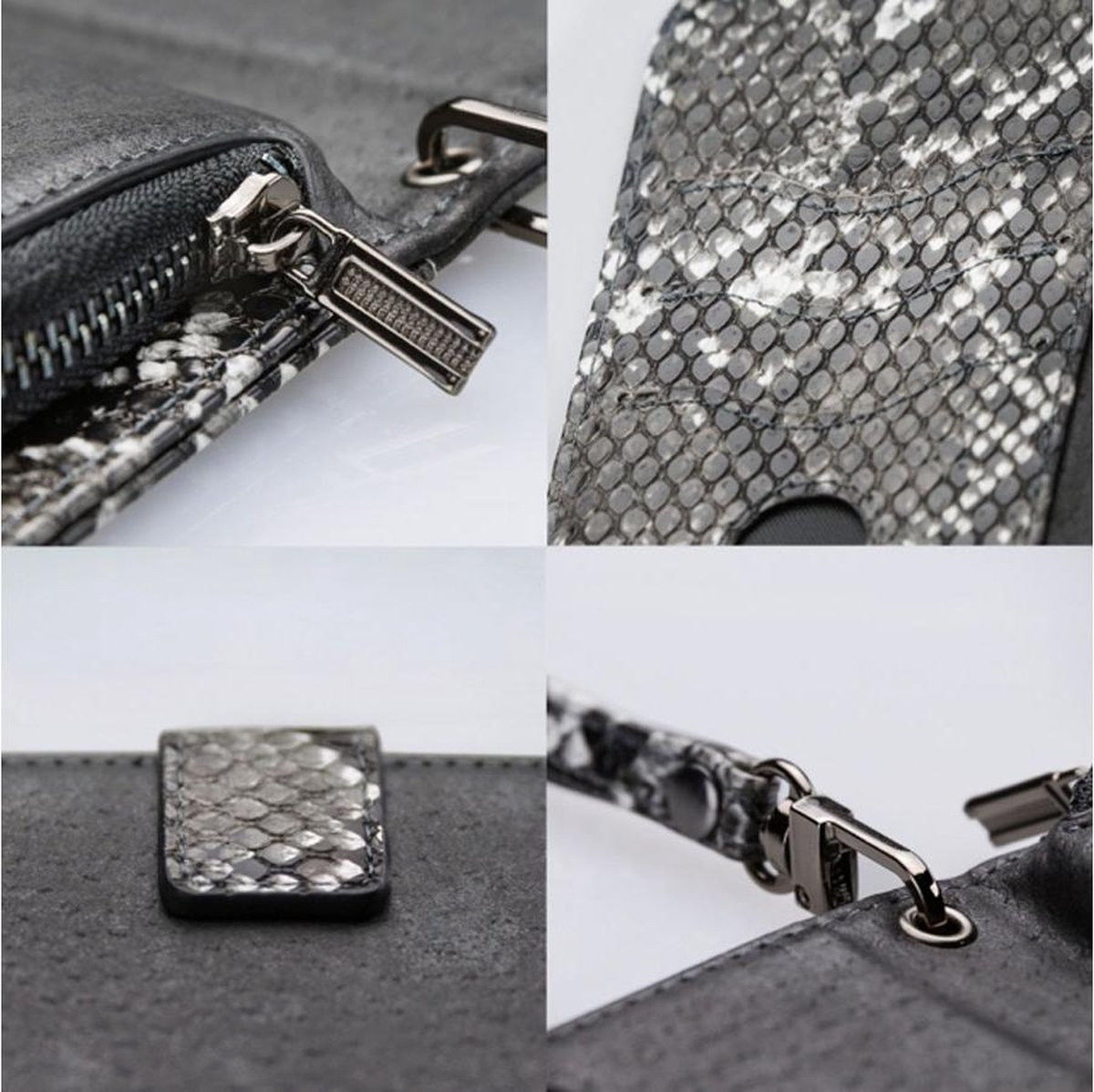 Mobilize Gelly Wallet Zipper Samsung Galaxy A42 Hoesje Black Snake afbeelding 6