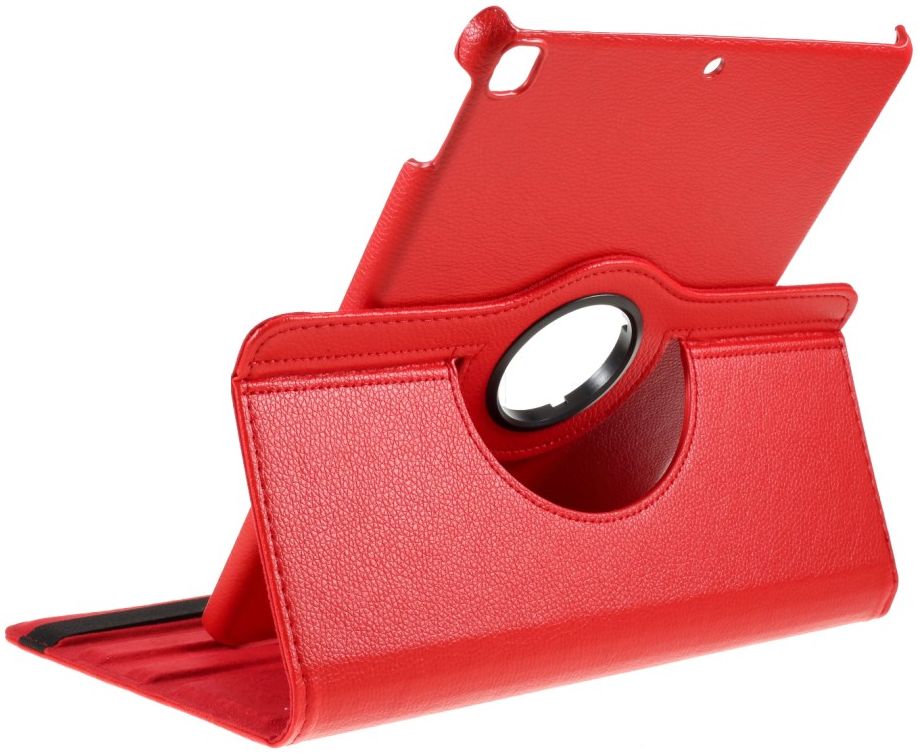 Apple iPad 10.2 2019 / 2020 / 2021 Hoes met Roterende Stand Rood afbeelding 7