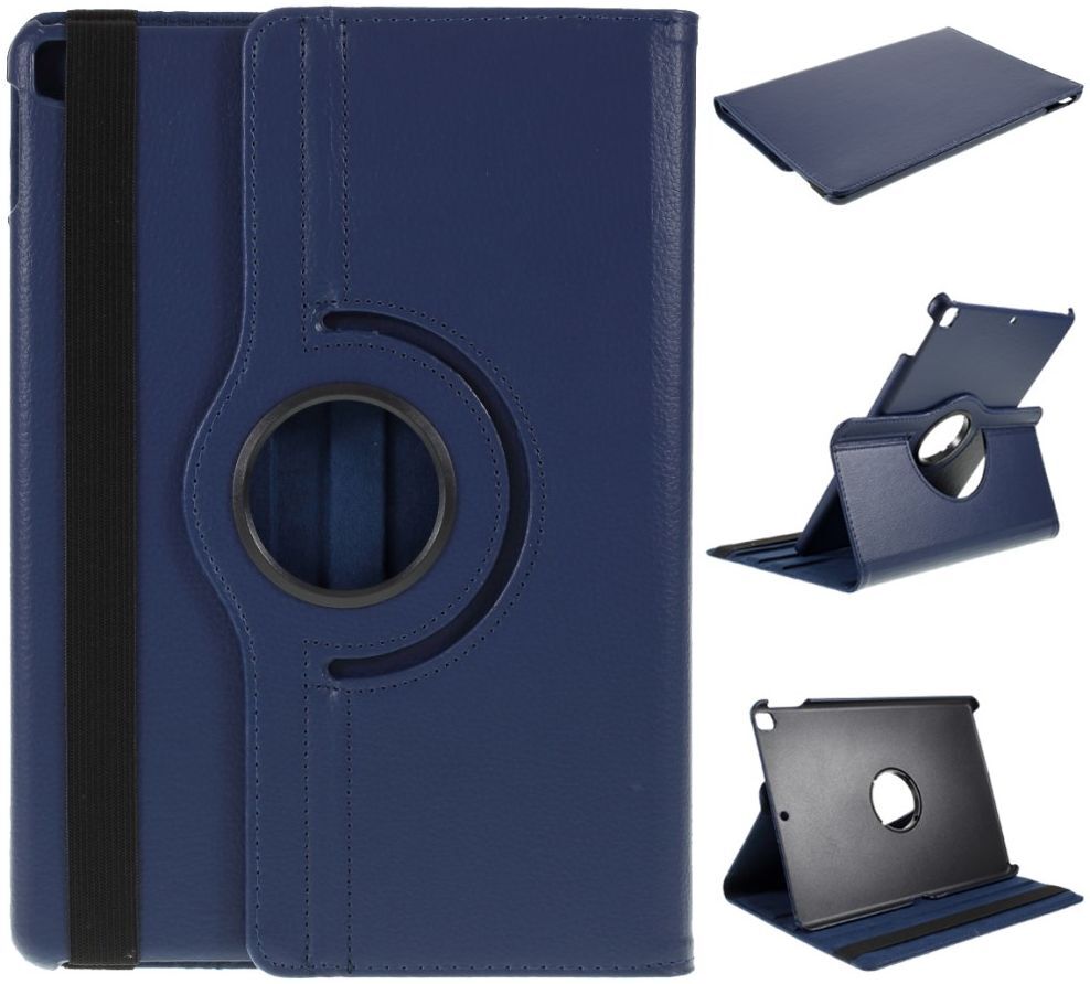 Apple iPad 10.2 2019 / 2020 / 2021 Hoes met Roterende Stand Blauw afbeelding 4
