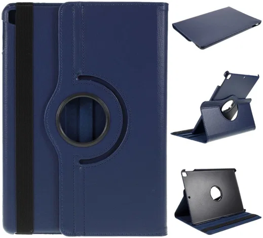 Apple iPad 10.2 2019 / 2020 / 2021 Hoes met Roterende Stand Blauw afbeelding 4