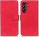 KHAZNEH Samsung Galaxy S21 FE Hoesje Vintage Wallet Book Case Rood afbeelding 2