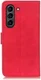 KHAZNEH Samsung Galaxy S21 FE Hoesje Vintage Wallet Book Case Rood afbeelding 4