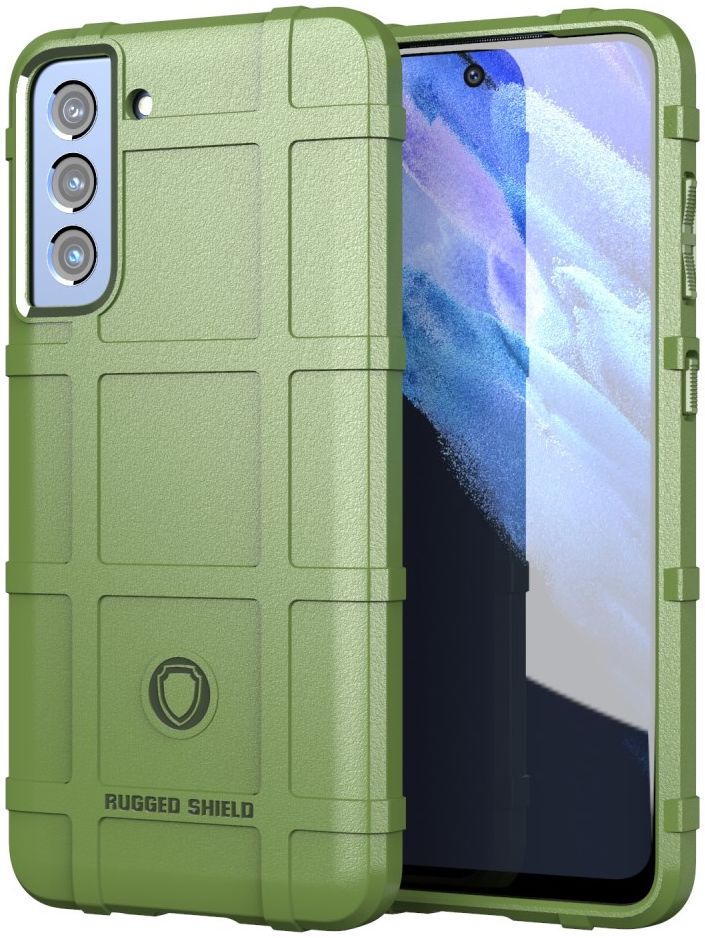 Samsung Galaxy S21 FE Hoesje Shock Proof Rugged Shield Groen afbeelding 1
