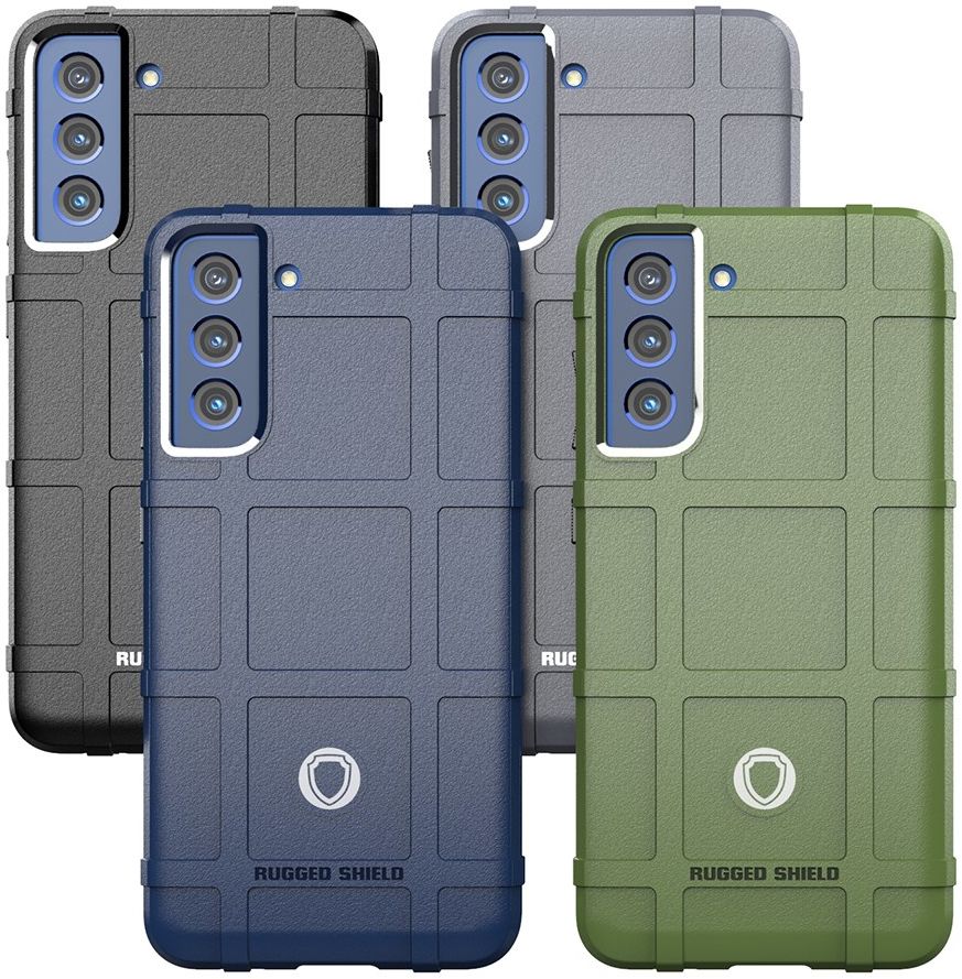 Samsung Galaxy S21 FE Hoesje Shock Proof Rugged Shield Groen afbeelding 7