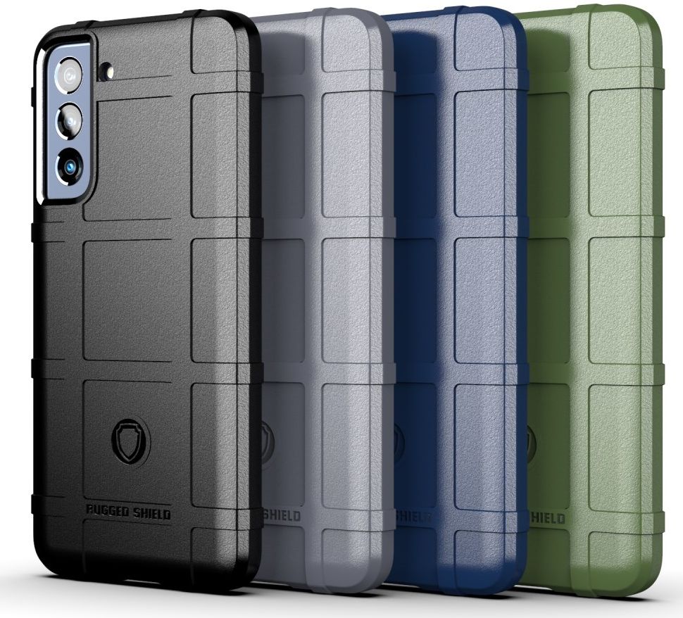 Samsung Galaxy S21 FE Hoesje Shock Proof Rugged Shield Groen afbeelding 8