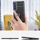Samsung Galaxy S21 FE Hoesje met Ring Magneet Kickstand Blauw afbeelding 11
