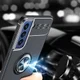 Samsung Galaxy S21 FE Hoesje met Ring Magneet Kickstand Blauw afbeelding 12
