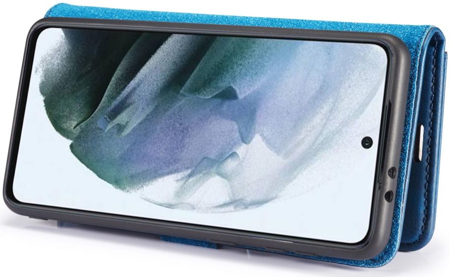 Samsung Galaxy S21 FE Hoesje 2-in-1 Book Case en Back Cover Blauw afbeelding 12