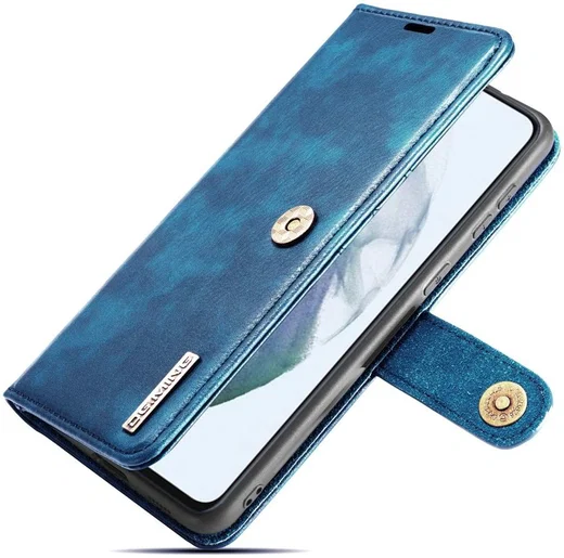 Samsung Galaxy S21 FE Hoesje 2-in-1 Book Case en Back Cover Blauw afbeelding 5