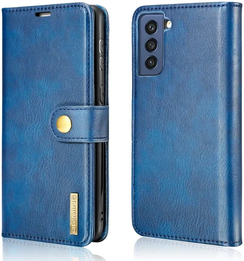Samsung Galaxy S21 FE Hoesje 2-in-1 Book Case en Back Cover Blauw afbeelding 10
